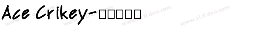 Ace Crikey字体转换